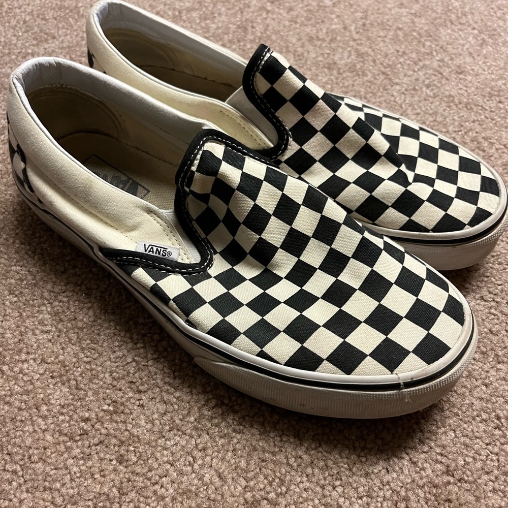 Van Checkerboard Classic Slip-ons